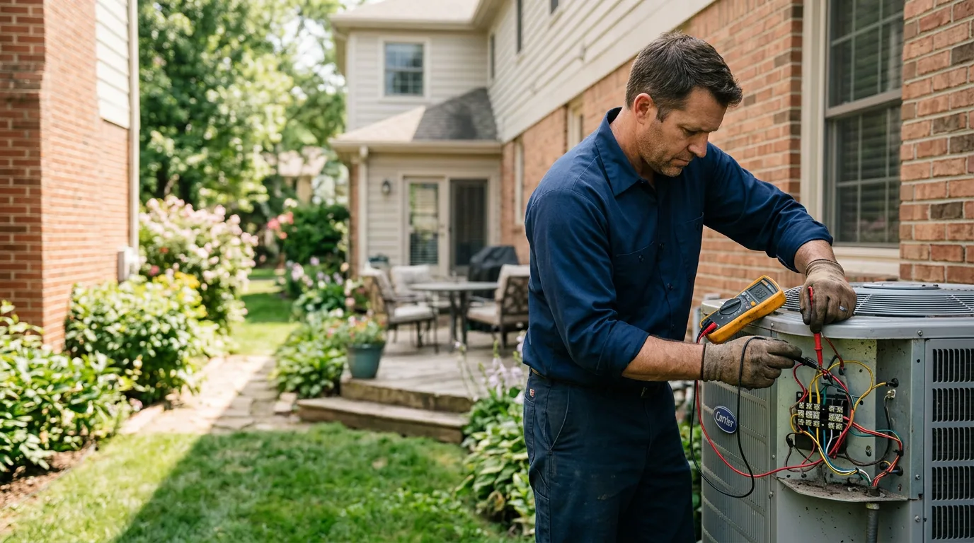 HVAC technician working near Universal City, TX